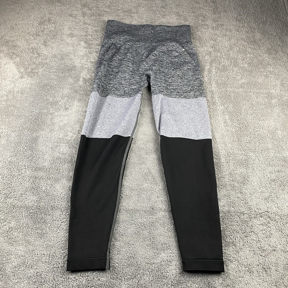 Doyoueven Leggings Womens Medium‎ Black Grey White Colorblock